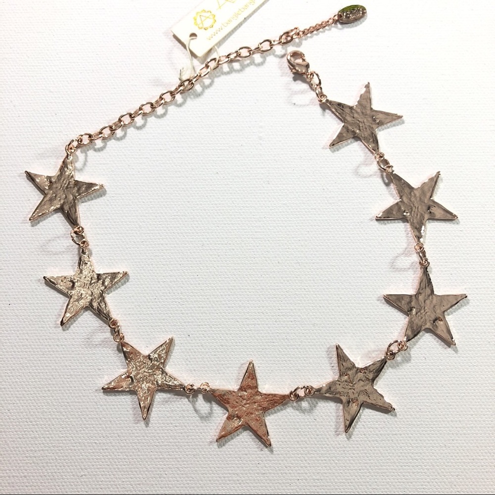 Amrita Singh Star Girl Necklace Rose Gold Tone - Picture 5 of 8